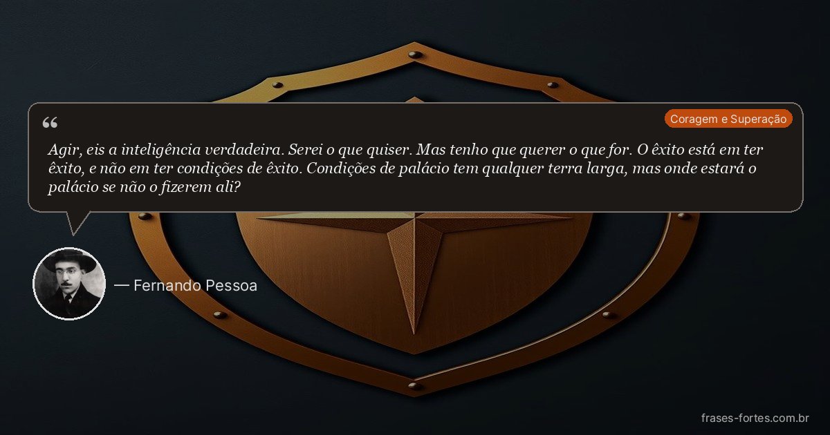 Frase de Fernando Pessoa