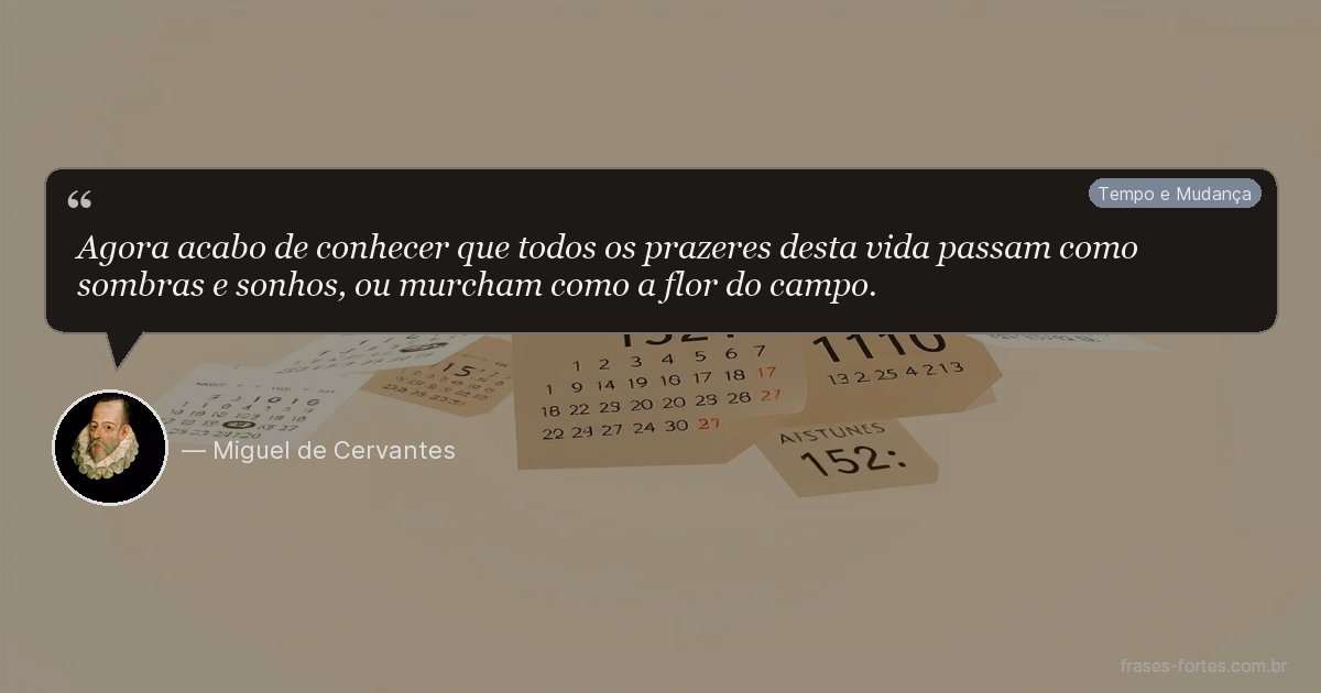 Frase de Miguel de Cervantes