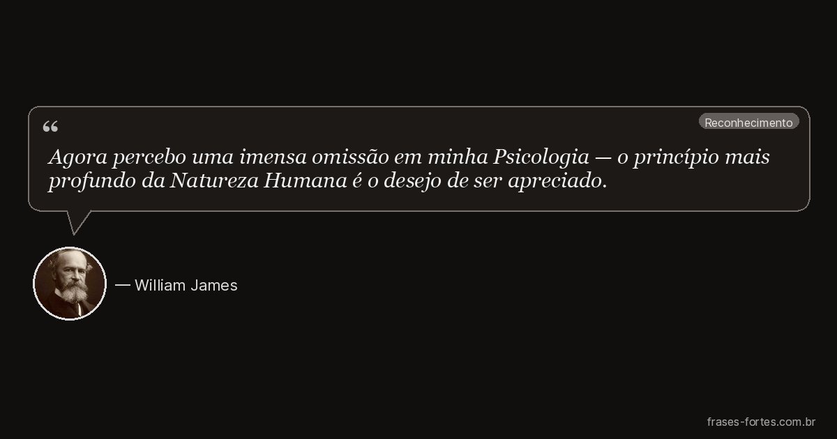 Frase de William James