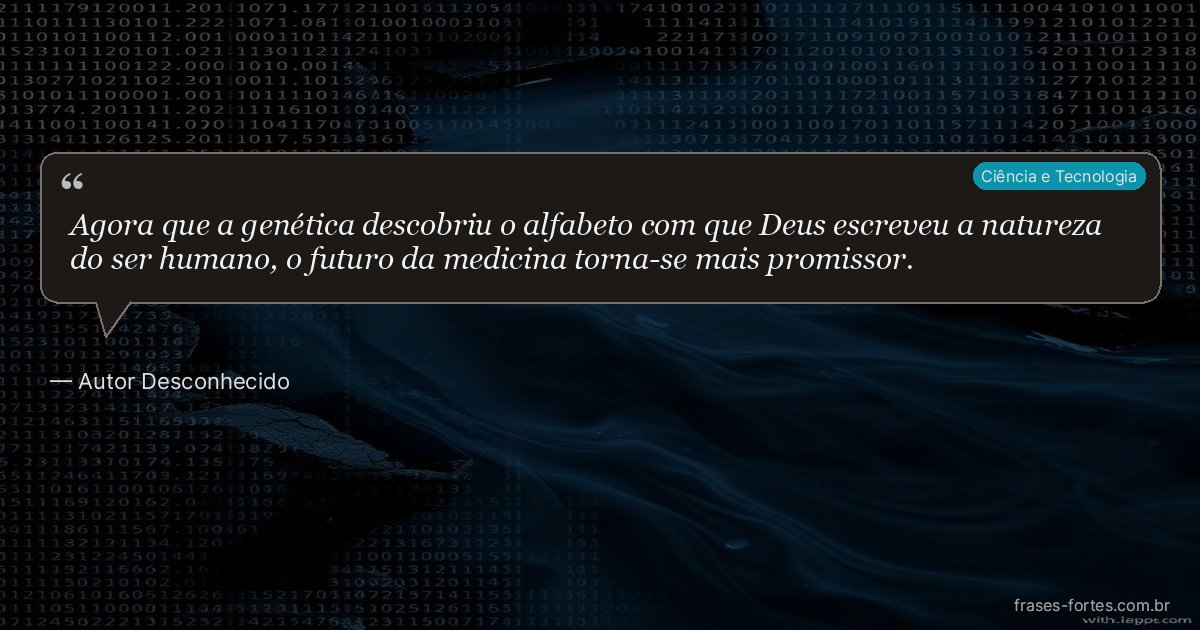 Frase de Autor Desconhecido