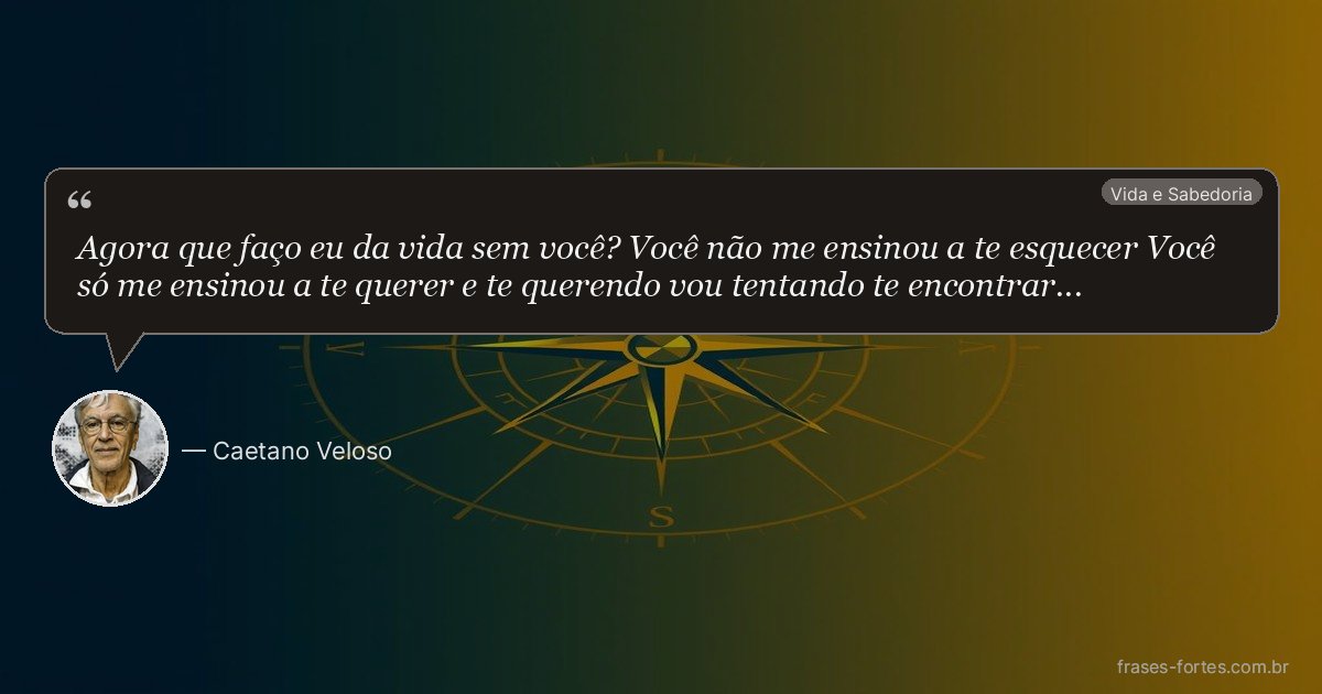Frase de Caetano Veloso