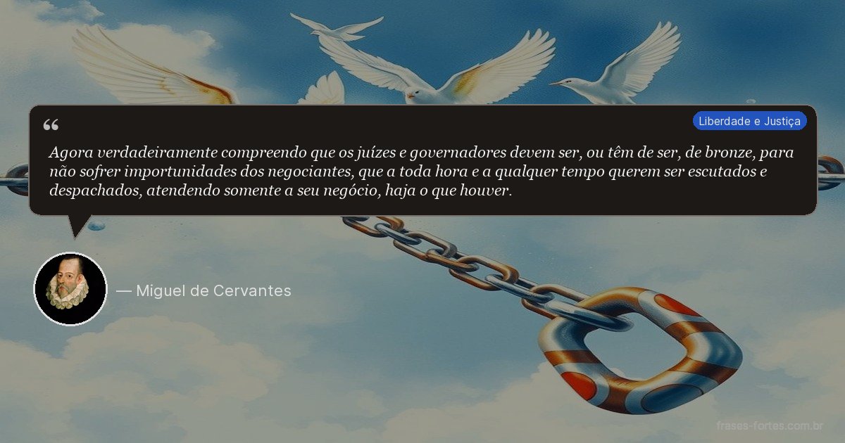 Frase de Miguel de Cervantes