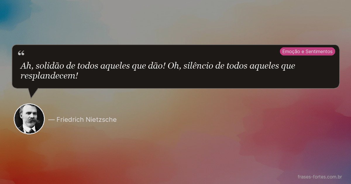 Frase de Friedrich Nietzsche