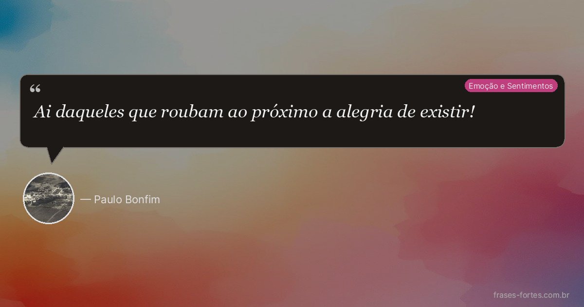 Frase de Paulo Bonfim
