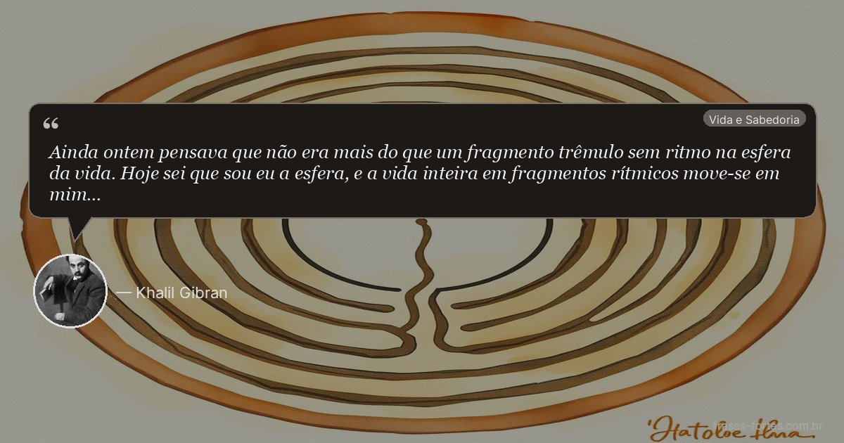 Frase de Khalil Gibran