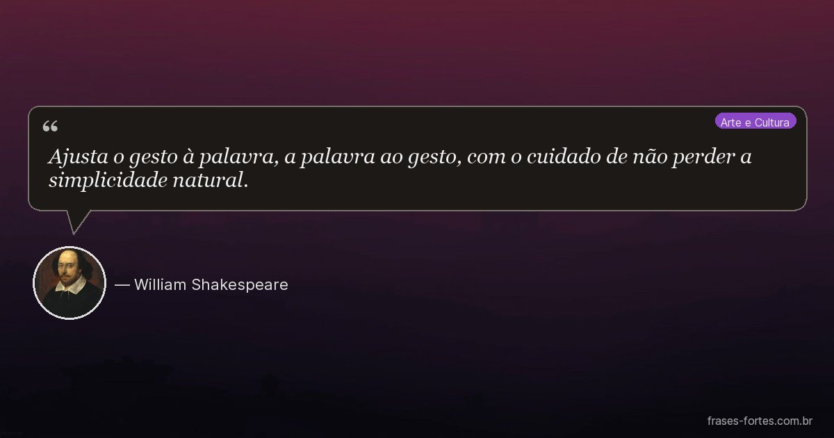 Frase de William Shakespeare