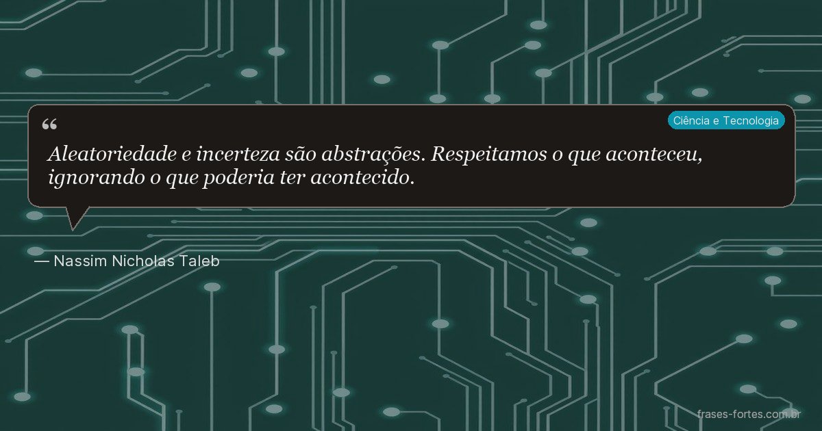 Frase de Nassim Nicholas Taleb