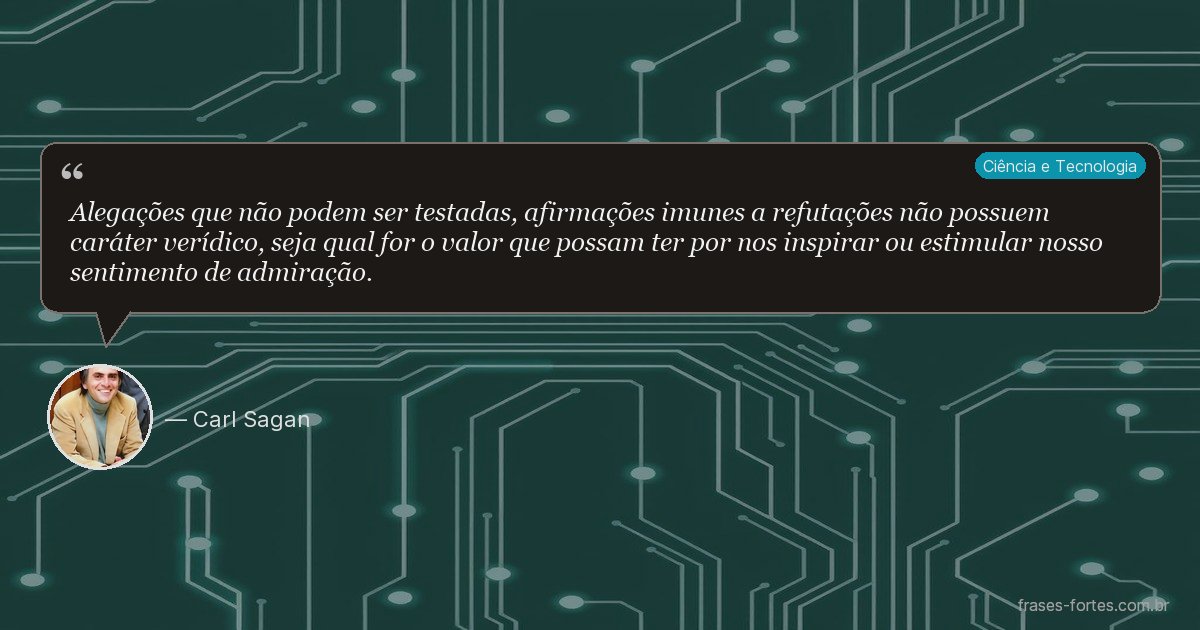 Frase de Carl Sagan