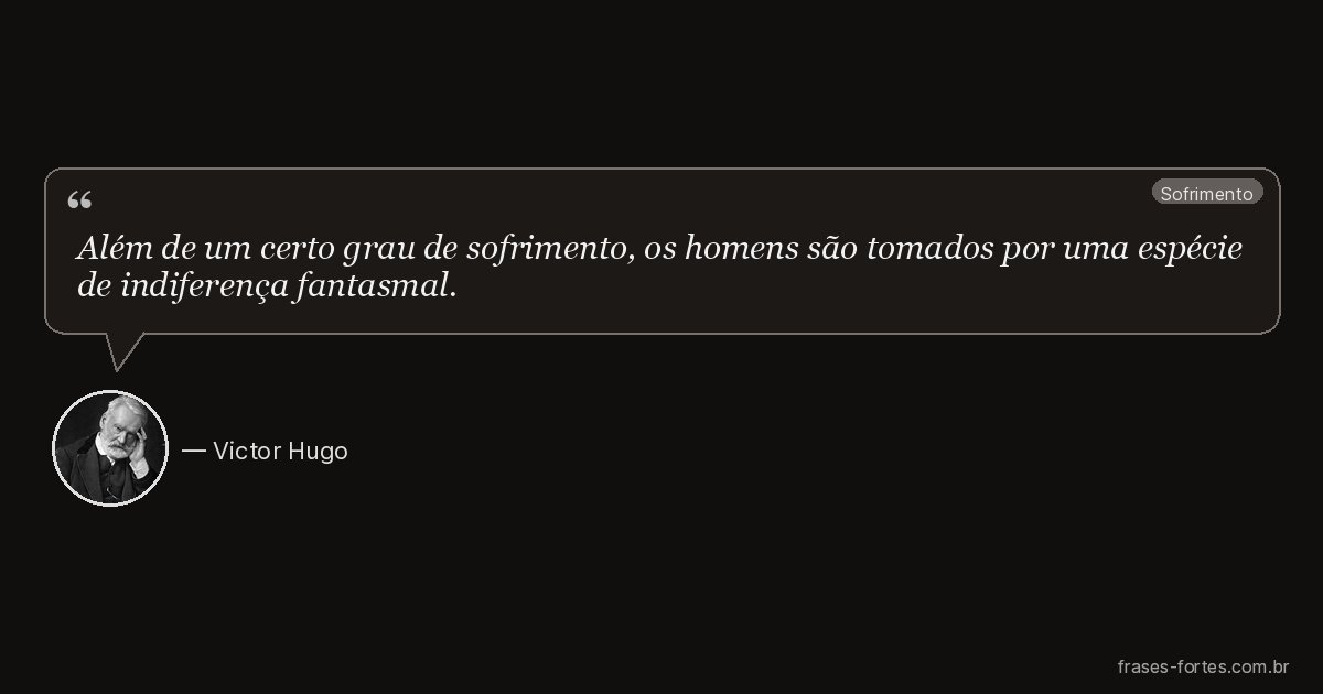 Frase de Victor Hugo