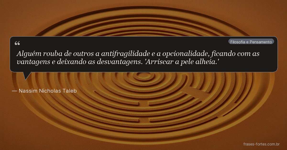 Frase de Nassim Nicholas Taleb