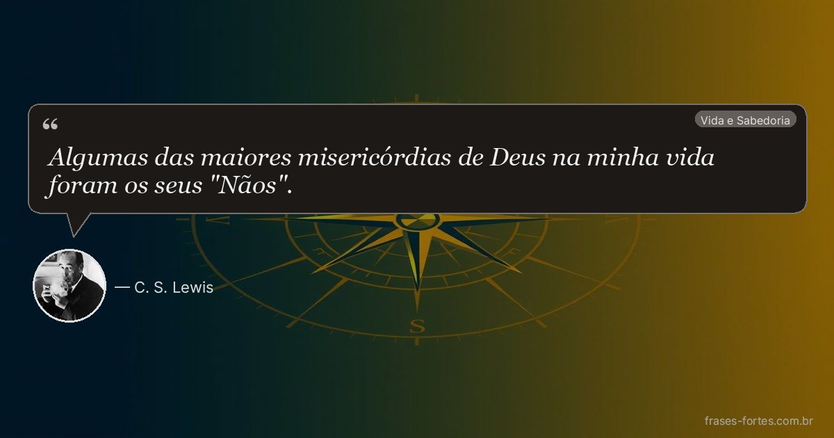 Frase de C. S. Lewis