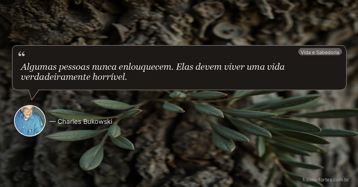 Frase de Charles Bukowski