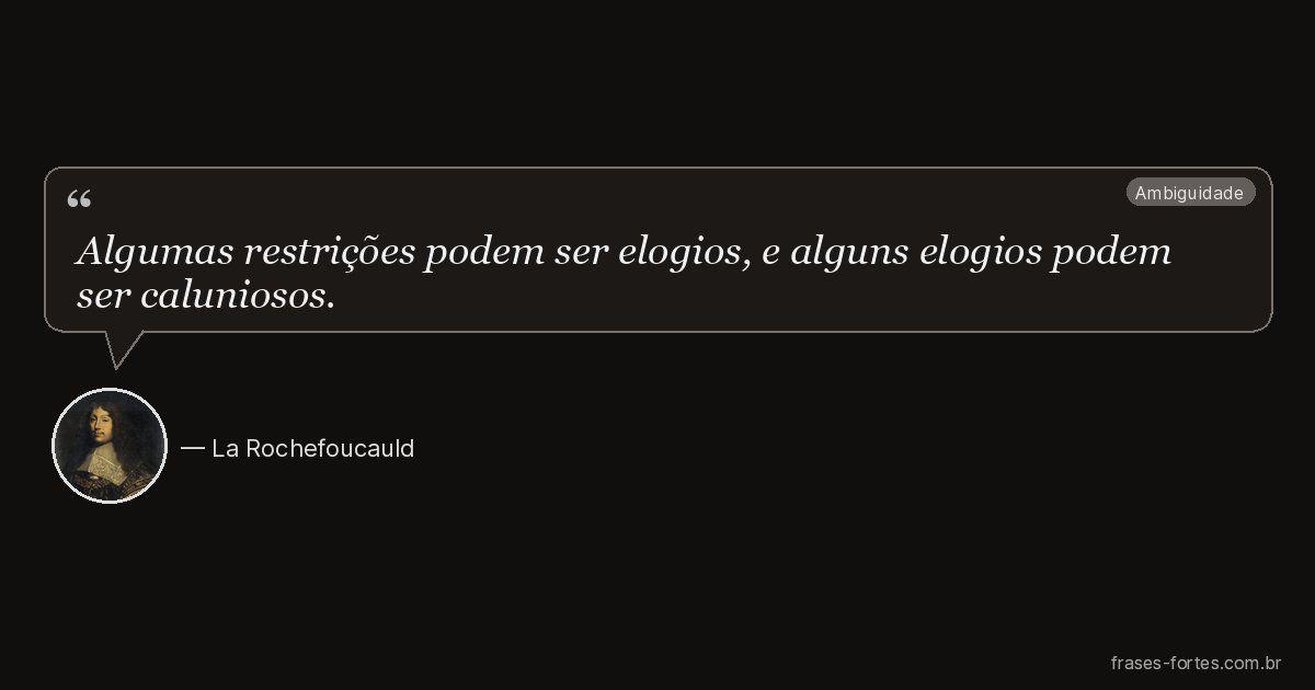 Frase de La Rochefoucauld