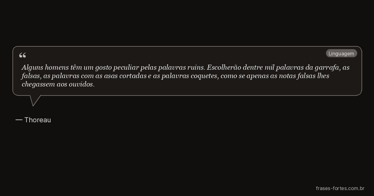 Frase de Thoreau
