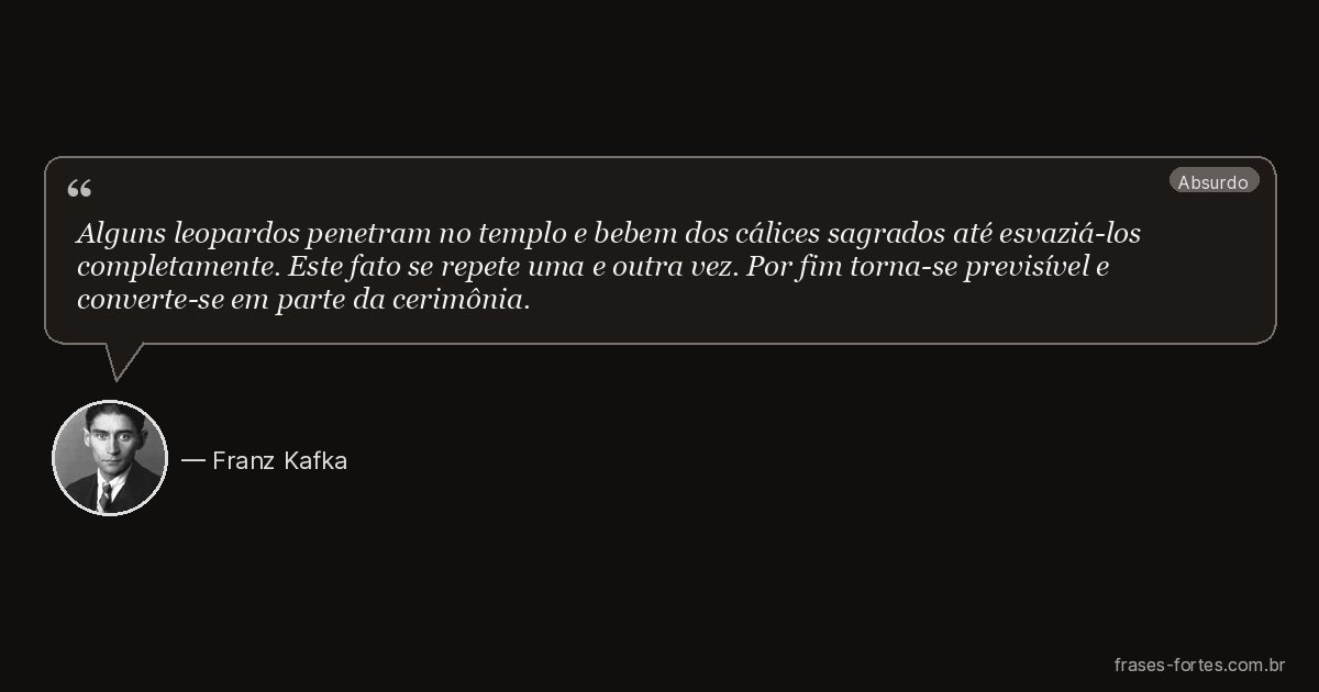 Frase de Franz Kafka