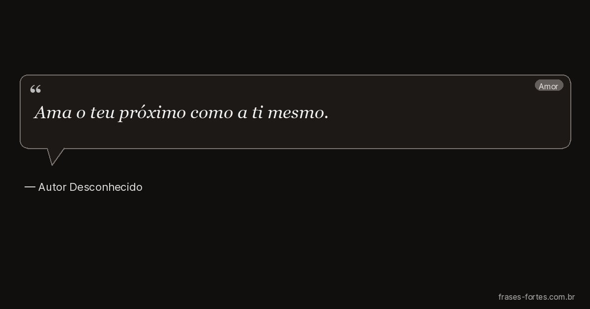 Frase de Autor Desconhecido