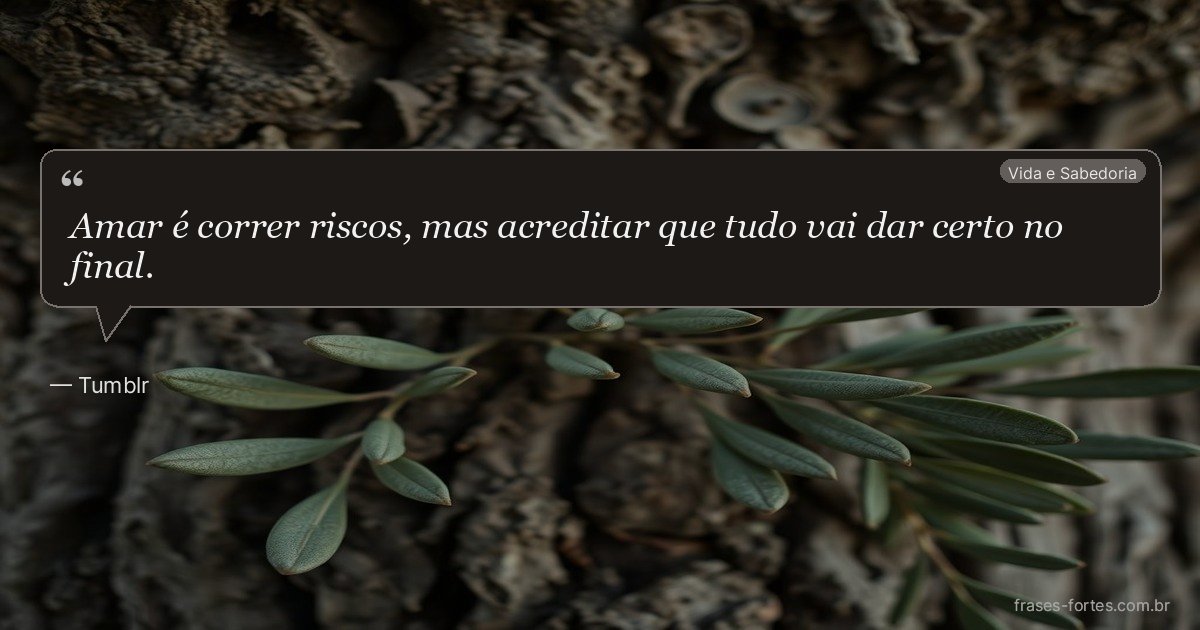 Frase de Tumblr
