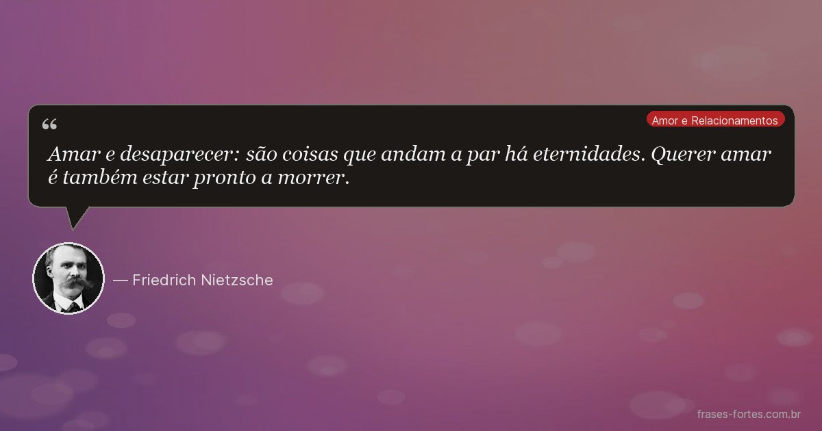 Frase de Friedrich Nietzsche