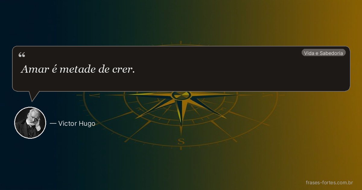 Frase de Victor Hugo