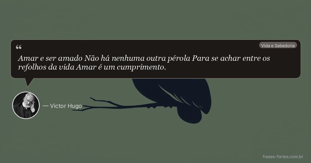 Frase de Victor Hugo
