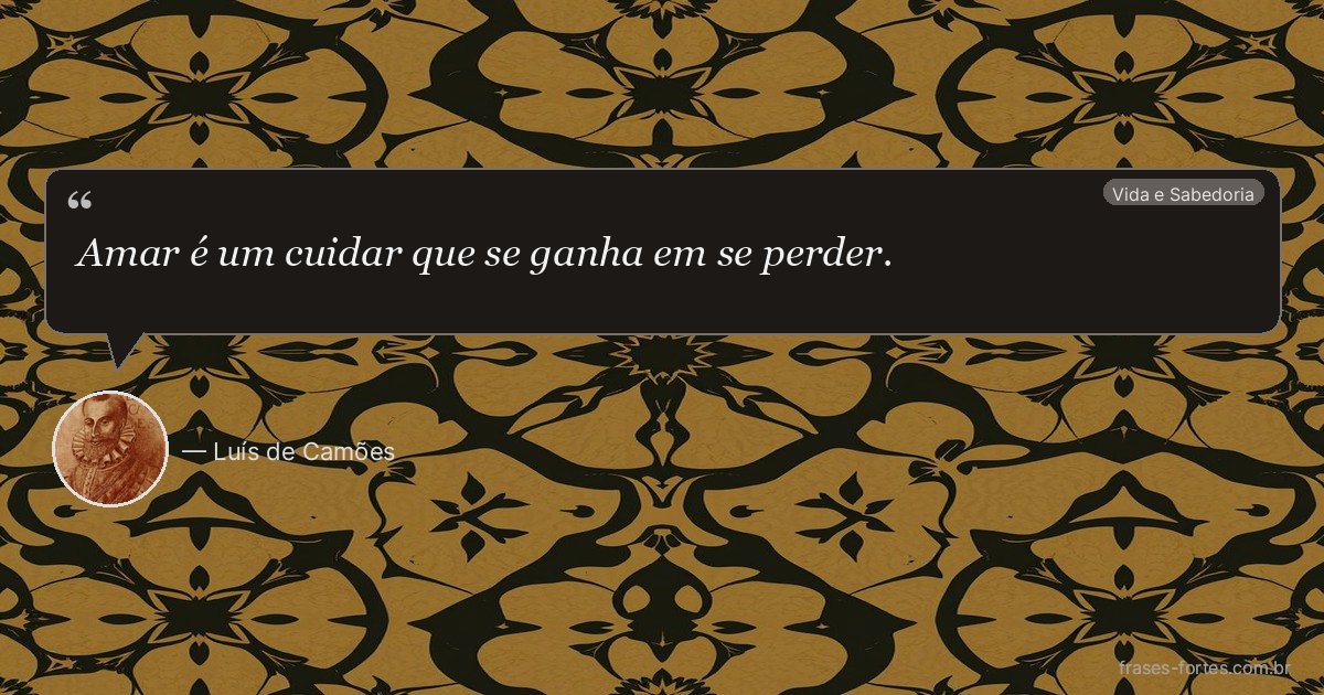 Frase de Luís de Camões