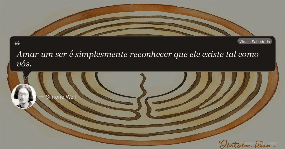 Frase de Simone Weil