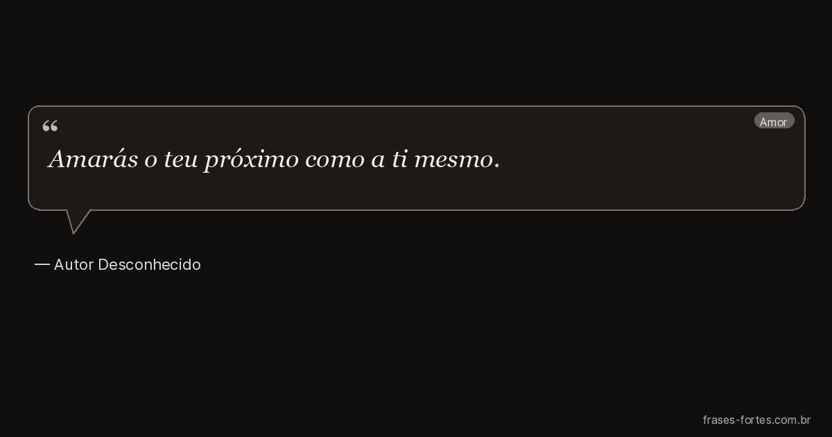 Frase de Autor Desconhecido