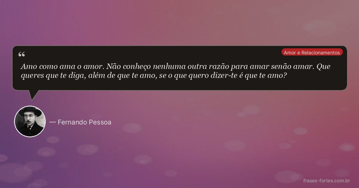 Frase de Fernando Pessoa