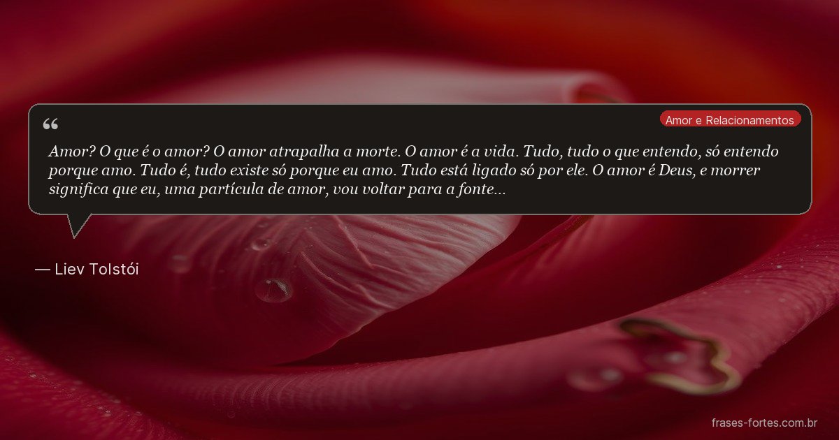 Frase de Liev Tolstói