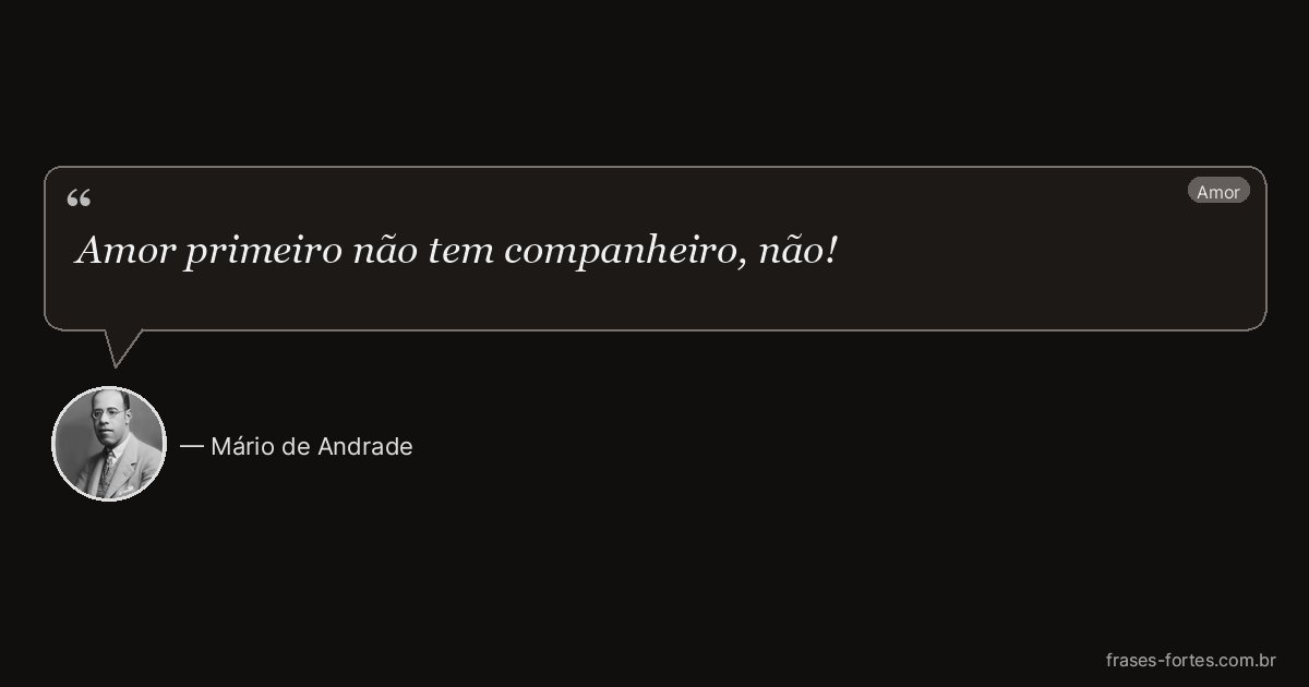 Frase de Mário de Andrade