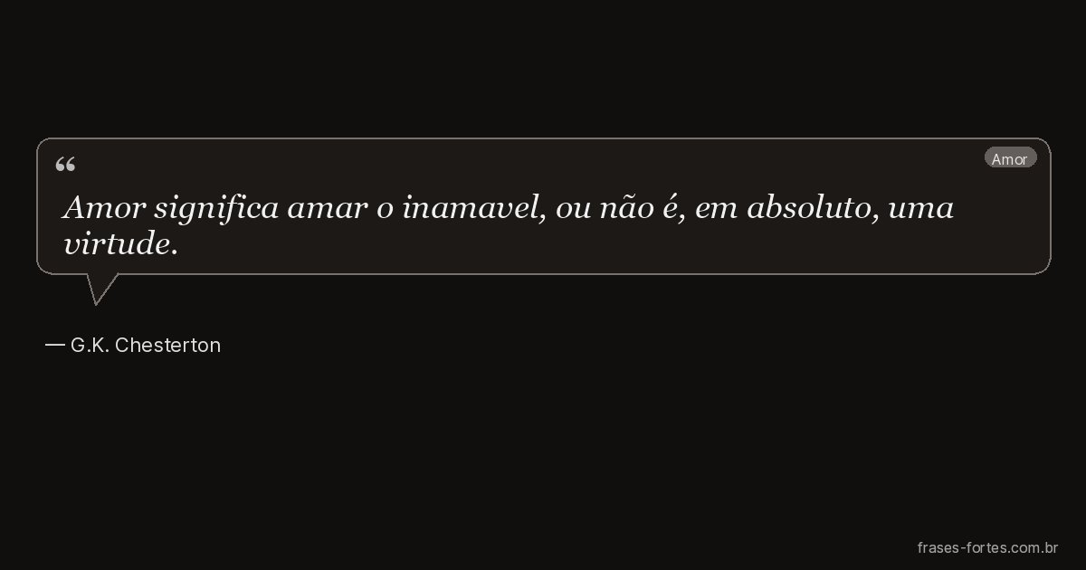 Frase de G.K. Chesterton