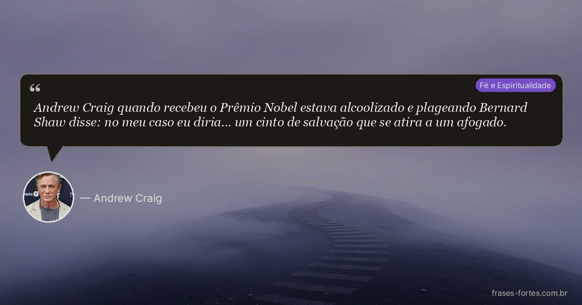Frase de Andrew Craig