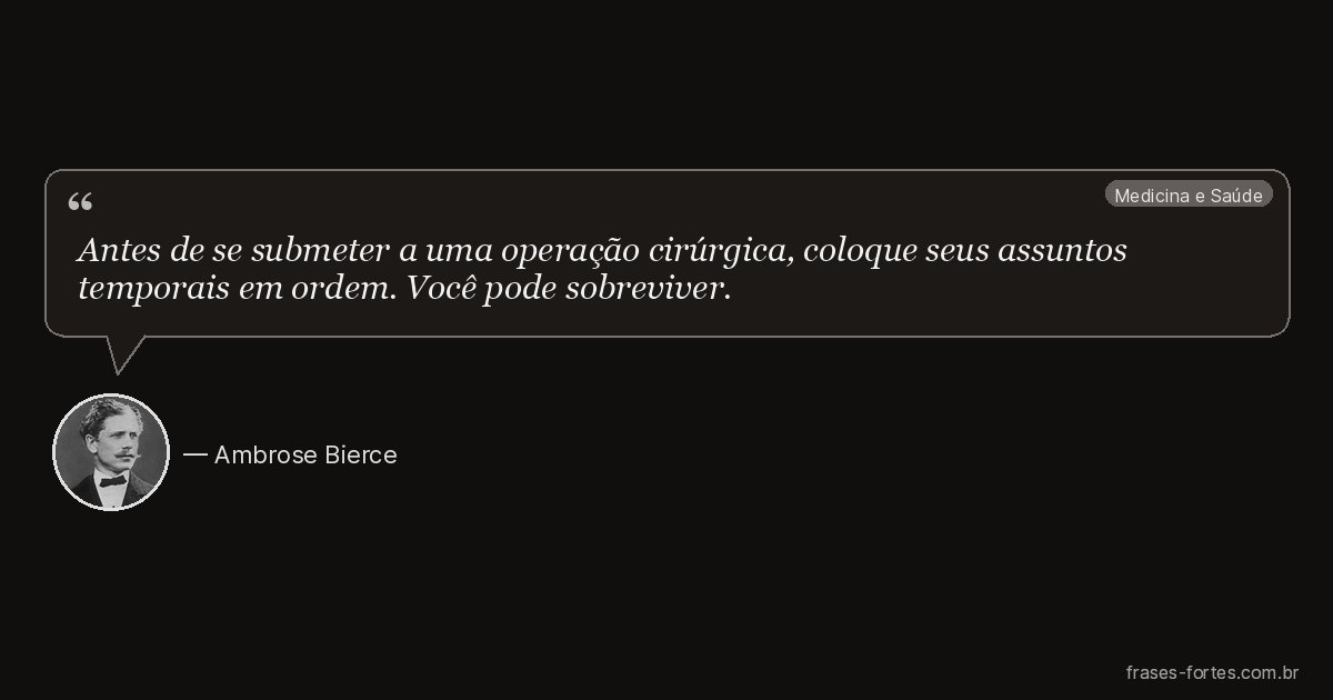 Frase de Ambrose Bierce