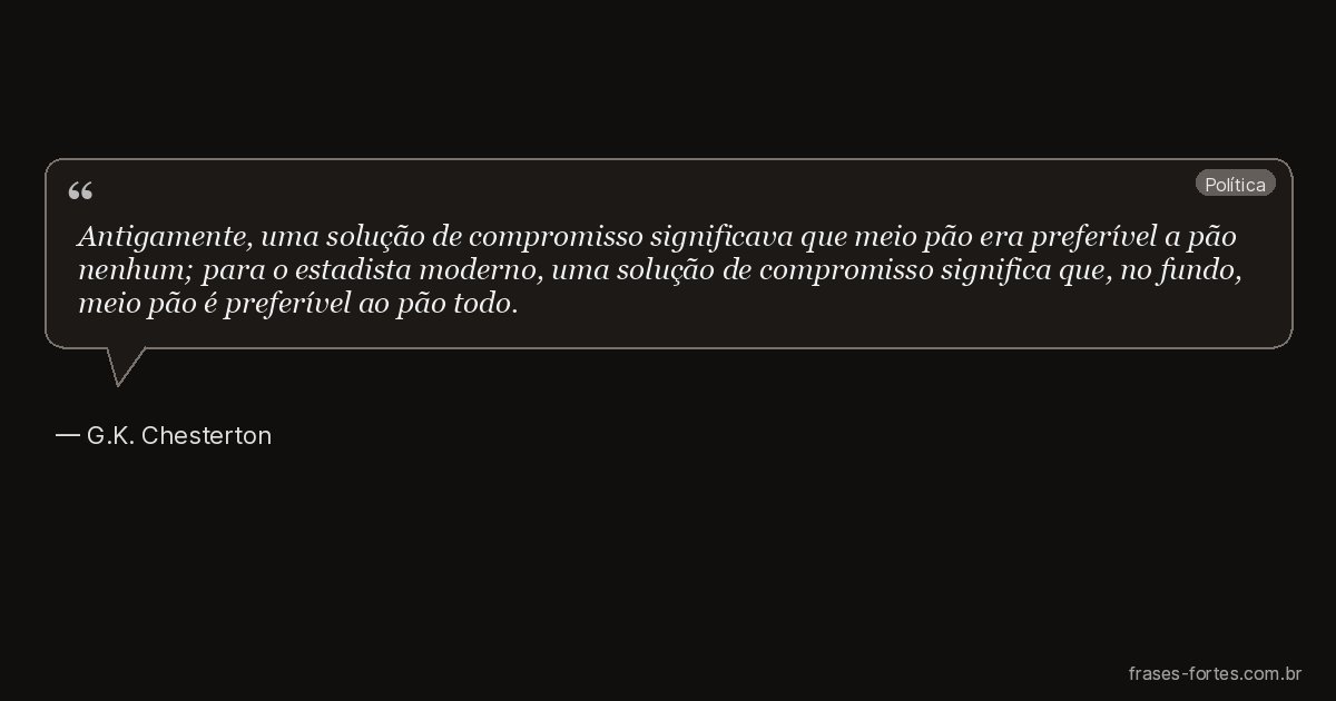 Frase de G.K. Chesterton