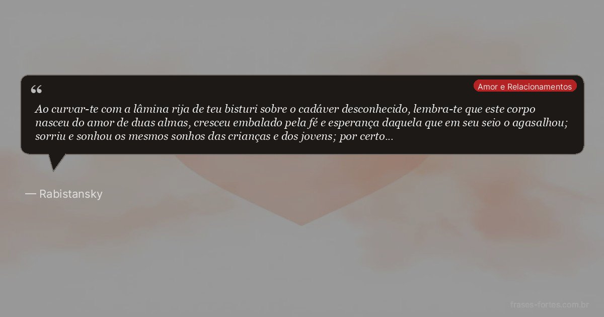 Frase de Rabistansky