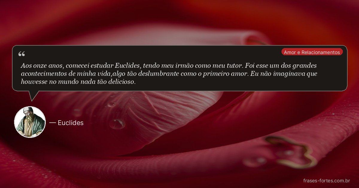Frase de Euclides