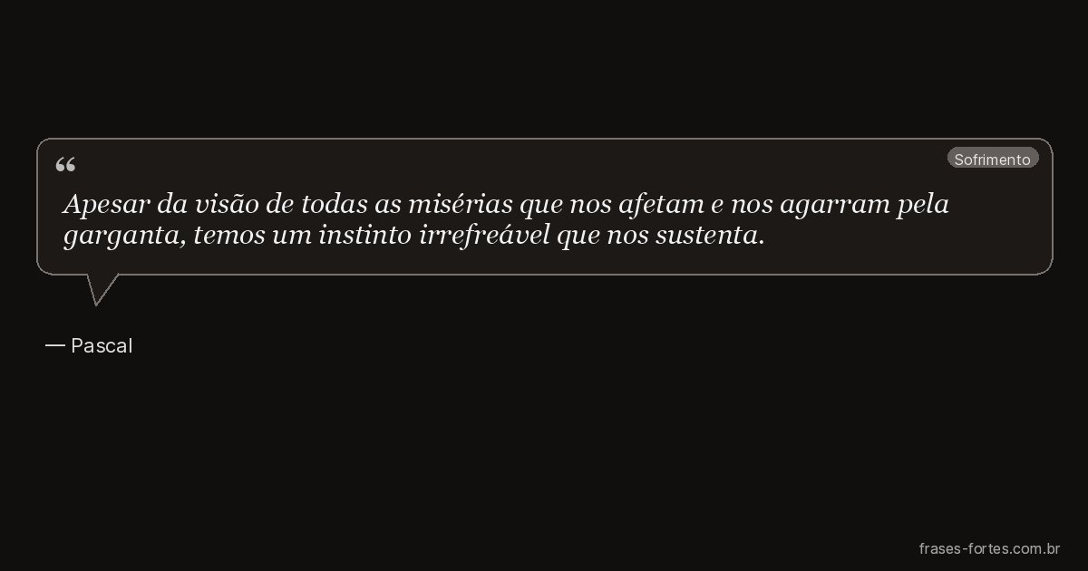 Frase de Pascal