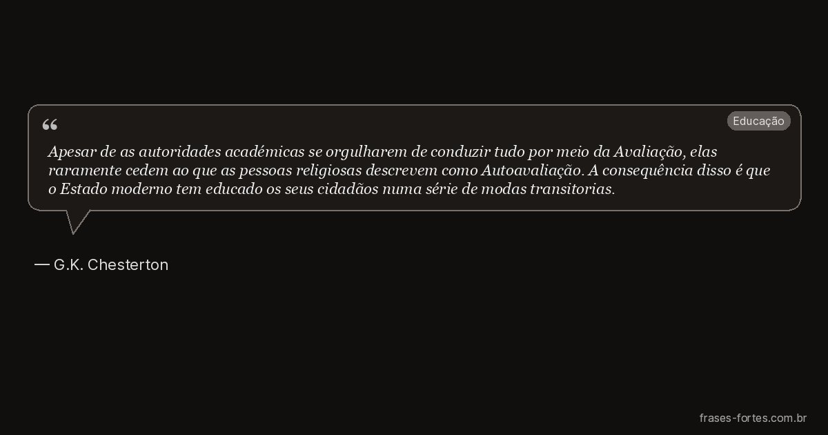 Frase de G.K. Chesterton