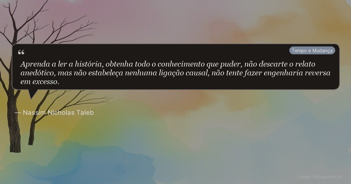 Frase de Nassim Nicholas Taleb