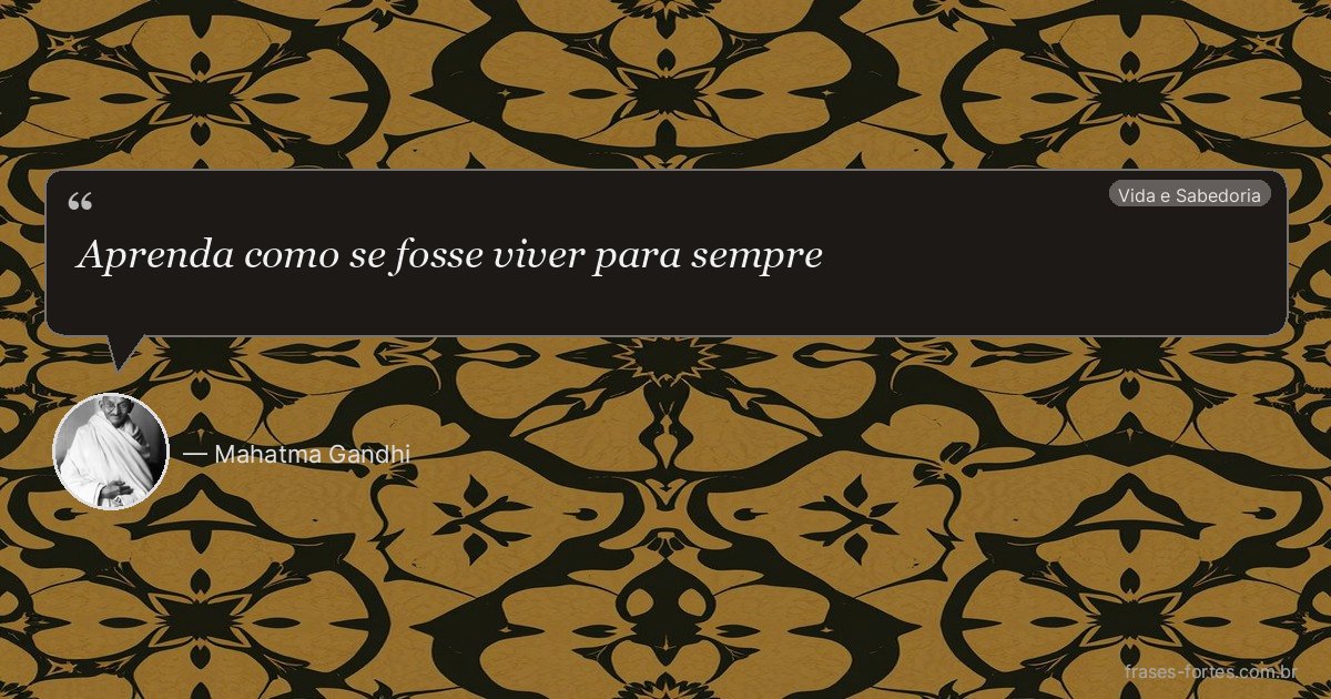 Frase de Mahatma Gandhi