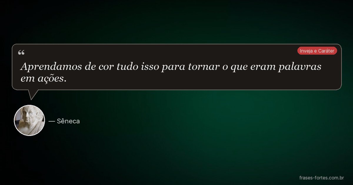 Frase de Sêneca