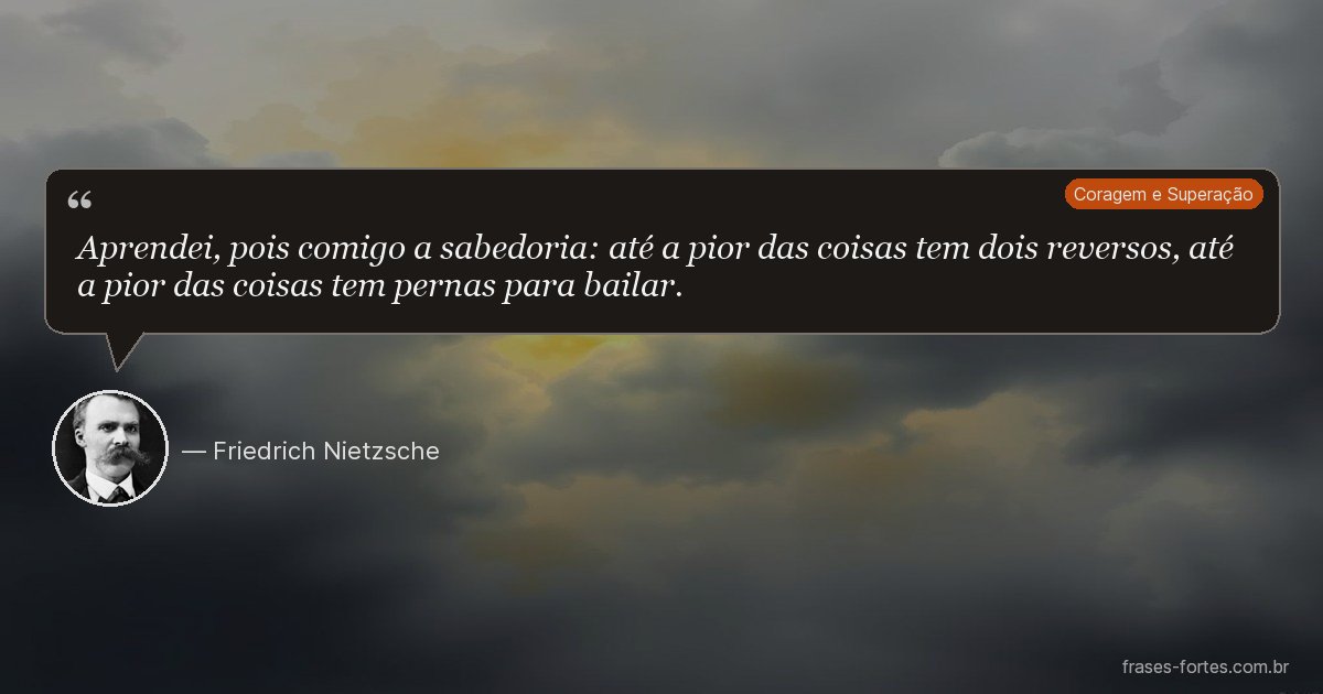 Frase de Friedrich Nietzsche