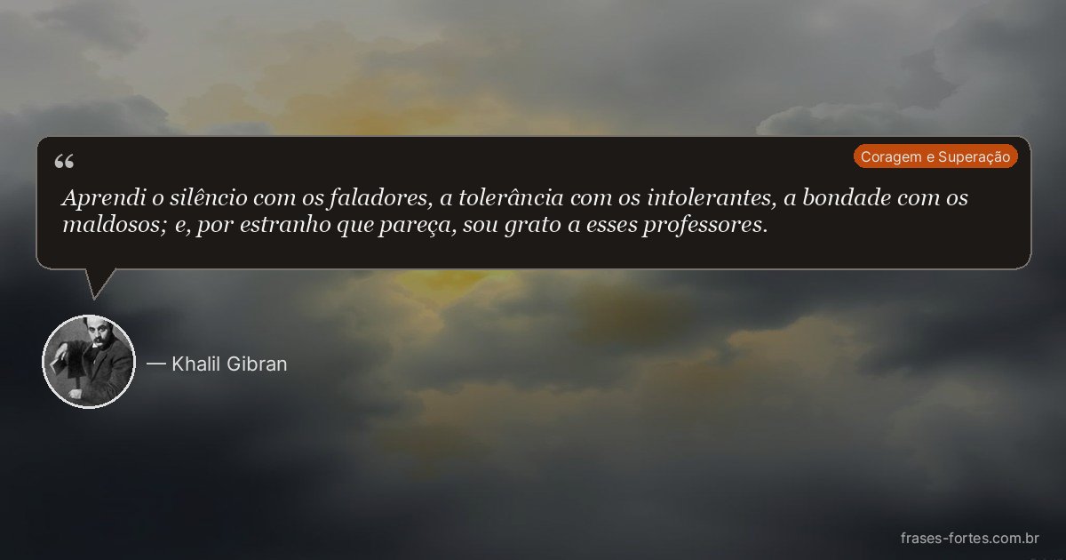 Frase de Khalil Gibran