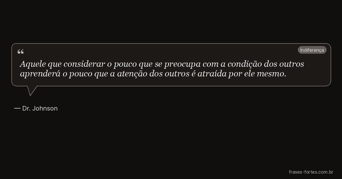 Frase de Dr. Johnson