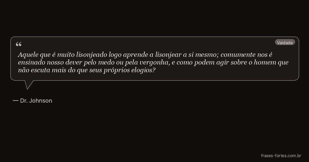 Frase de Dr. Johnson