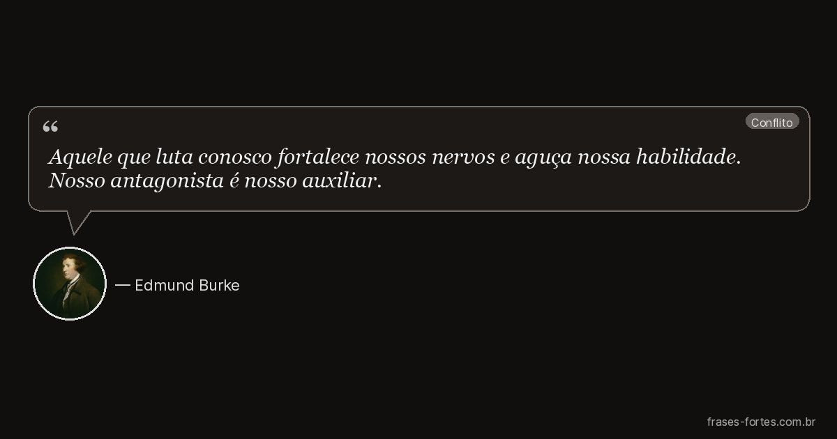 Frase de Edmund Burke