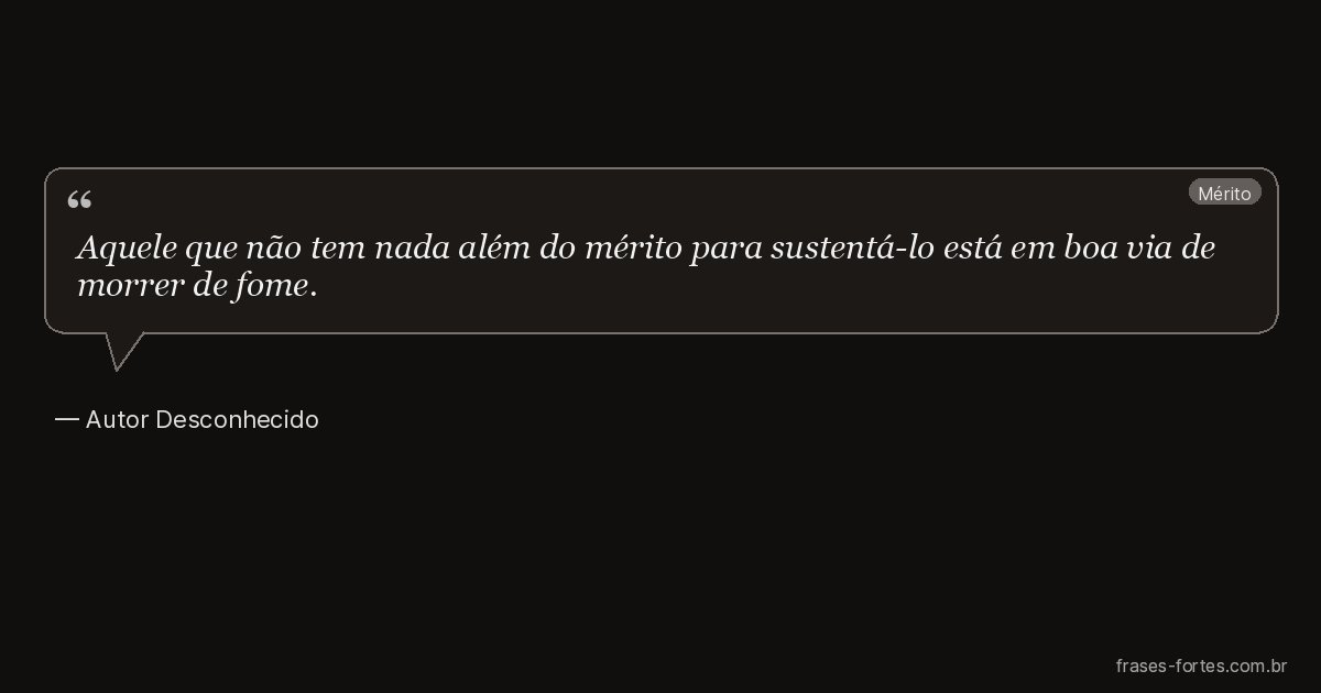 Frase de Autor Desconhecido