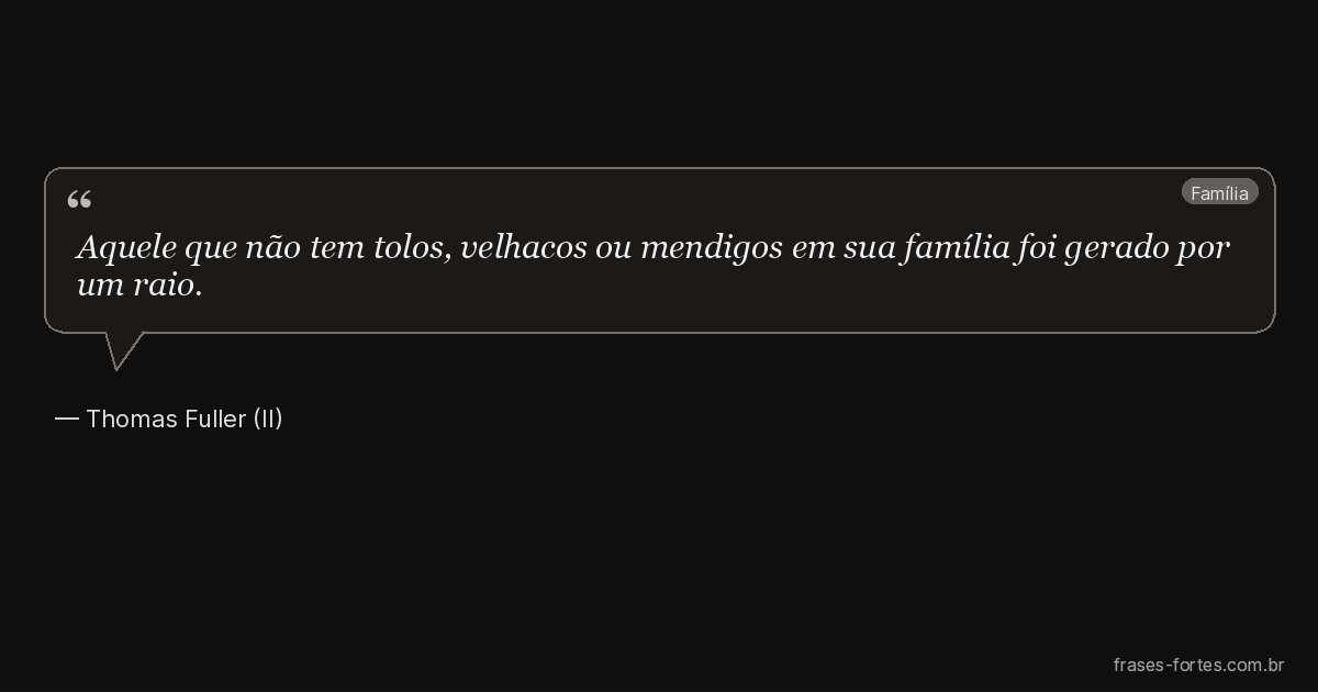 Frase de Thomas Fuller (II)