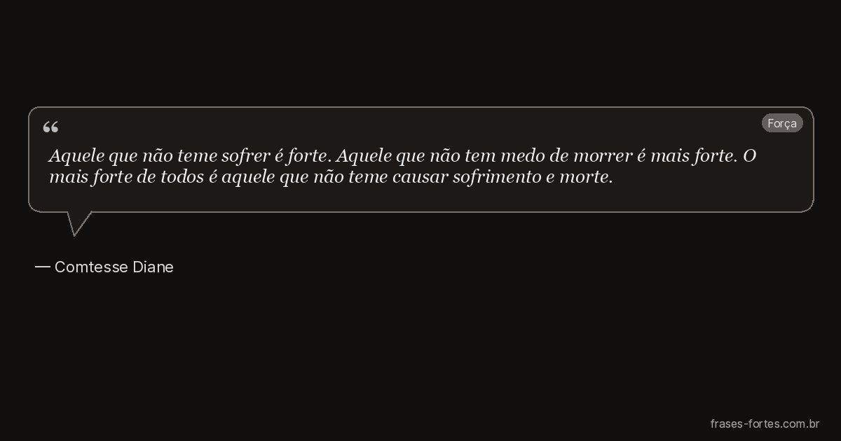 Frase de Comtesse Diane