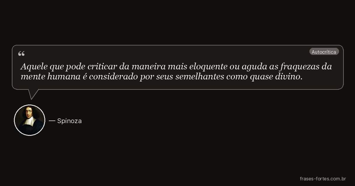 Frase de Spinoza